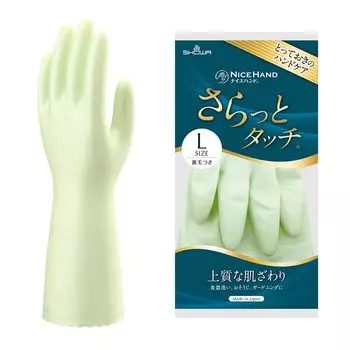 Showaglove Nice Smooth L Pearl 1 пара [Уход за руками] Руки, Осязание, Размер, Зеленый,