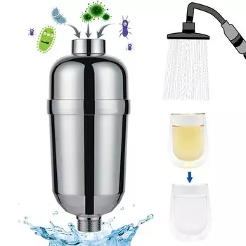 Shower Chlorine Water Purification 15 Stage Beautiful Skin and Beautiful Water Bath Water Replacement Compatible with International Standard Interface