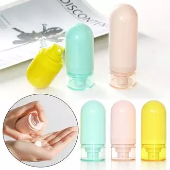 Shower Gel Inverted Vacuum Empty Bottle Refillable Bottle Cosmetic Container Lotion Vacuum Bottle 30ML green