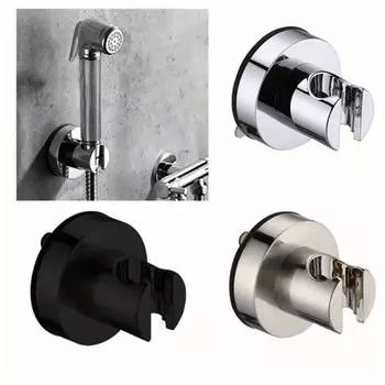 Shower Head Holder Powerful Suction Cup Shower Seat Chuck Holder Universal Sucker Showerhead Bracket for Bathroom Accessories чёрный