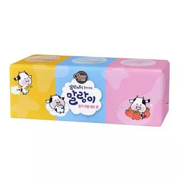 Shower Mate Malang Cow Bubble Bass Bath 3 Set, 80г, 1 набор корейской косметики