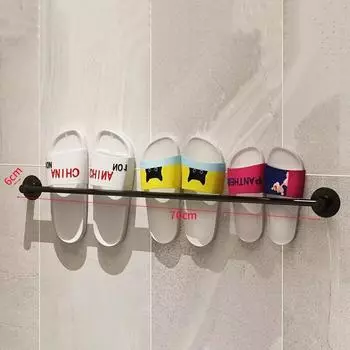 Shower Room Drain Slipper Rack Towel Hanging Non-punching Multi-functional Storage and Sorting Useful Item