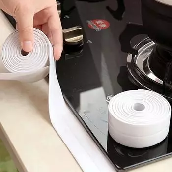 Shower Tanks Room Decor Kitchen Home Decoration Self-adhesive Waterproof 320cm Bathtub Caulk Sealing Tape Wall Sticker Bathroom 320cmx2.2cm