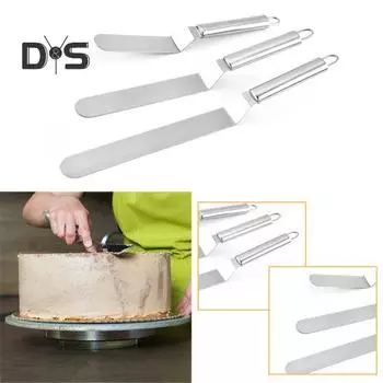 Шпатель для крема, экономичный, нержавеющий, многофункциональный скребок из нержавеющей стали, инструмент для выпечки крема 8Inch A