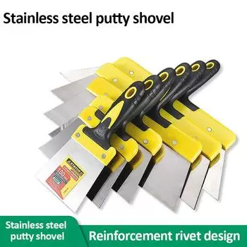 Шпатель из нержавеющей стали для шпатлевки Гладкий шпатель для гипсокартона Гибкий шпатель Отделка краской Шпаклевка Строительные инструменты Инструменты для штукатурки стен