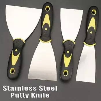 Шпатель из нержавеющей стали Скребок Лопата Инструменты для покраски Строительство Гипсокартон Удаление обоев Бытовая Промышленная Уборка