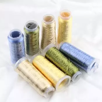 Шпилька для волос из блестящей шерстяной нити с цветочной линией и кисточкой — ювелирный аксессуар ручной работы в старинном стиле