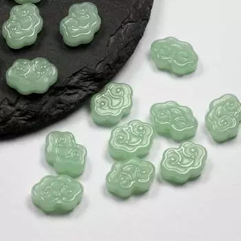 Шпилька для волос «Сделай сам» «Благоприятное облако» около 9x13 мм, бусины с кисточками, висящие с прямыми отверстиями, ювелирные аксессуары, кулон в древнем стиле, стекло, креатив, 50 шт.