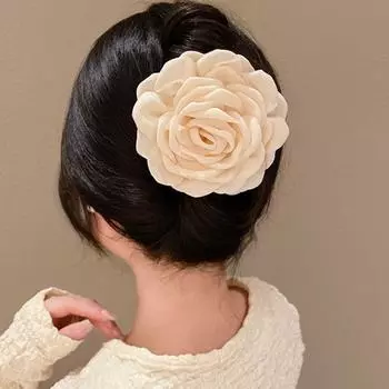 Шпилька для волос в виде сладкого утконоса, тканевая заколка в виде розы, модная заколка для волос с цветком, пляжная заколка