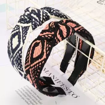 Шпилька для женщин, модный полосатый головной убор, аксессуары для волос, повязка на голову, лента 17*13cm