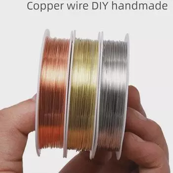 «Шпилька из медной проволоки ручной работы для украшений и бисероплетения своими руками» 0.3mm Diameter, 15m Roll медный красный