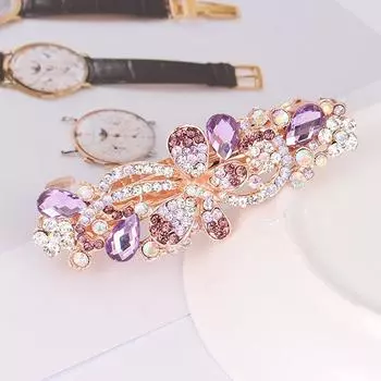 Шпилька красочная заколка для волос для женщин, дамы, блестящие свадебные украшения, заколка 9 * 3cm