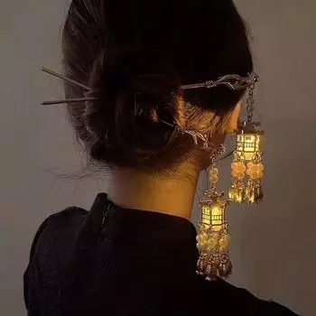 Шпилька с кисточками для девочек, аксессуары для волос в китайском стиле, головные уборы, палочки для волос Ханфу, заколка для волос в древнем стиле N