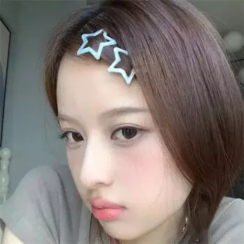 Шпилька со звездой, женские модные милые заколки для девочек, простые металлические заколки для волос, ювелирные аксессуары для волос, головной убор в стиле Харадзюку 2pcs