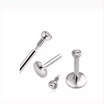 Шпильки для пирсинга Монро, украшения для козелка, хирургическая сталь 316L, модная губная планка, противоаллергическое 1 шт., кольцо с лабреткой, аксессуары из циркона 1.2*6*2