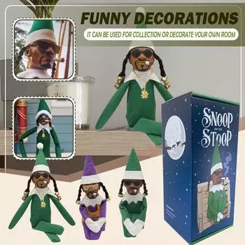 Шпионы за наклонившейся куклой-эльфом, украшение для дома и сада из смолы One Size