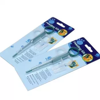 Шприц для кормления домашних животных Безопасный силиконовый удобный детский корм для кошек кормление лекарством палочка от насекомых жидкий медицинский шприц красный