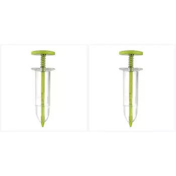 Шприцевая сеялка Мини-сеялка для семян Ручной разбрасыватель семян для сада(желтый)