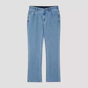 [shs Miss] Basic Semi Boot Cut Denim Pants Sslp22020 Blue/55