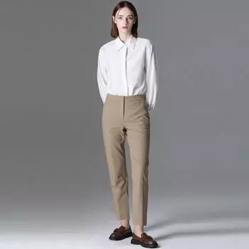 Shs Miss Basic Slim Прямые брюки MELANGE BEIGE (ME)/55