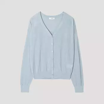 [shs Miss] Basic V Neck Cardigan Sskcdp22040 Ivory/55