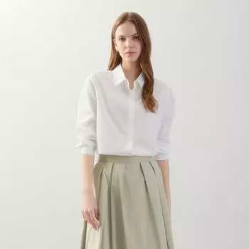 [shs Miss] Базовая весенняя рубашка Swwsto12030 light violet/55