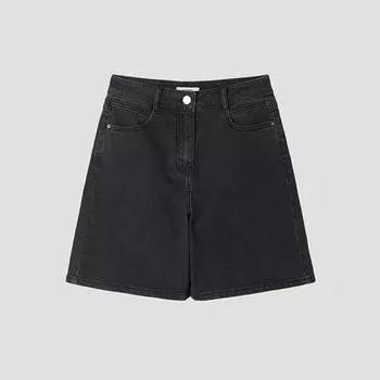 [shs Miss] Denim A Line hAlf pAnts Ssmspp22010 blacks/55