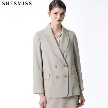 Куртка Shs Miss Double Button Overfit beige (BE)/55