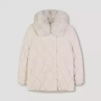 [shs Miss] Джемпер на утином пуху с ромбовидной стежкой Ssdjpn42060 Lp light pink/55