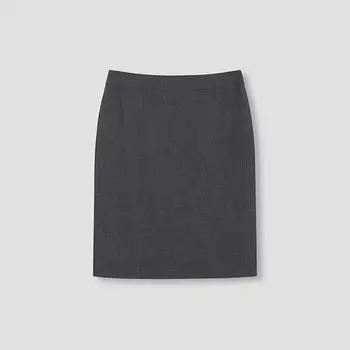 [shs Miss] Formal Middle Skirt Swssko12010 Ch charcoal/55