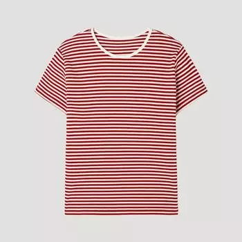 [shs Miss] Футболка в полоску sajTsp22030 blacks/00