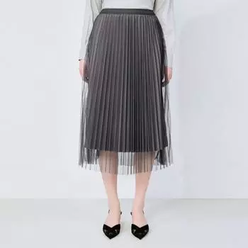 [shs Miss] Юбка со складками и окантовкой Sawsko12020 blacks/00