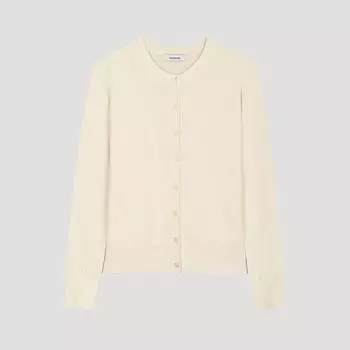 [shs Miss] Кардиган с круглым вырезом на пуговицах Sskcdo12510 Cr creamy/55