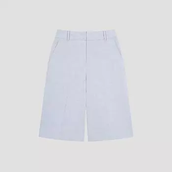 Shs Miss Льняная смесь полубрюки Swwspo21710 Ll light blue/55