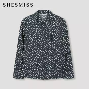 Shs Miss Leopard Printing Shirt Swwstn31060 Tg Till Green/55