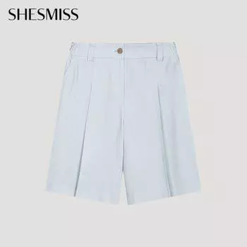 Shs Miss Linen One Tok Half Pants Swwspo21010 Lg light gray/55