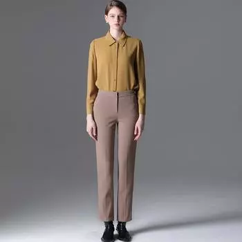 Shs Miss Solid Stretch Узкие брюки DARK BEIGE (DB)/55
