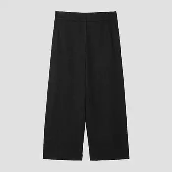 [shs Miss] Укороченные брюки Swwslp22120 Camel/55