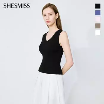 Shs Miss V Neck sleeVeless Knit Sskpoo22520 blacks/55