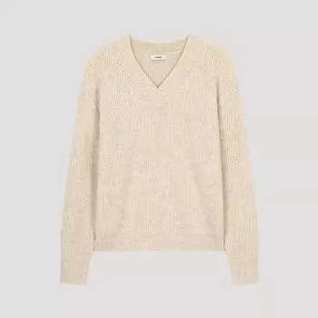 Shs Miss Wool свободный крой V-образный вырез трикотаж Sskpoo41090 blacks/55