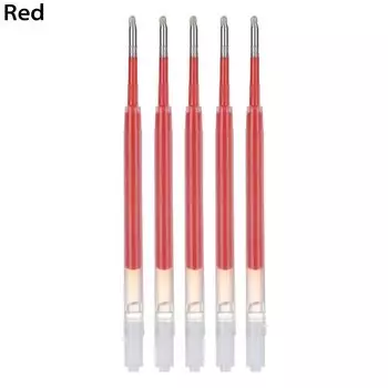 Шт./лот, новая сменная подпись, черный, синий чернильный пресс, вращающийся стержень для гелевой ручки, средний наконечник красный