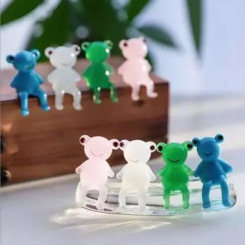 шт. Миниатюры Стеклянные лягушки Бонсай Декор Персонализированные поделки из лягушек Декор для рабочего стола Подарочные скульптуры лягушек green