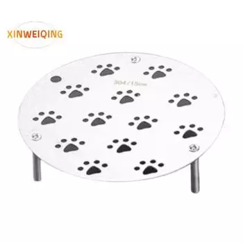 Штабелируемая тарелка для пароварки, высокая несущая способность, защита от деформации, нержавеющая сталь 304, несколько отверстий для лап 19cm