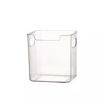 Штабелируемый контейнер для хранения в холодильнике, многофункциональный контейнер для хранения продуктов, кухонный органайзер Transparent-S