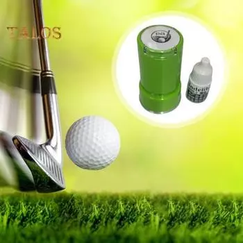 Штамп для мячей для гольфа Самоокрашивающийся штамп для мячей для гольфа Быстросохнущий инструмент для маркировки мячей Персонализируйте свои мячи для гольфа Аксессуар для гольфистов белый