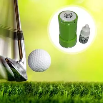 Штамп для мячей для гольфа Самоокрашивающийся штамп для мячей для гольфа Быстросохнущий инструмент для маркировки мячей белый