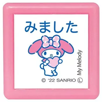 Штамп Kao Персонажи Sanrio Мини Пон Штамп My Color Blue Детская Мелодия/Мимита/Чернила 2410-004