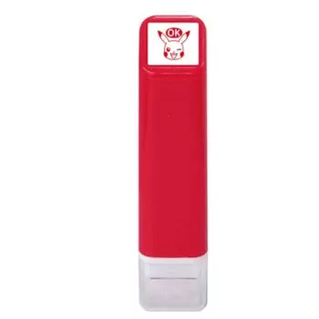 Штамп Kao Pokemon One Point Penetration Stamp Red Children s Pikachu/OK/Color: 2870-031