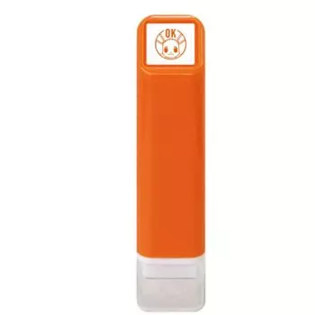 Штамп Kao Pokemon One Point Penetration Stamp Orange Children s Eevee/OK/Color: 2870-038