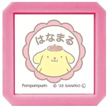 Штамп Кодомонокао Печать проникновения персонажей Sanrio SQ Цвет оранжевый Помпомпурин/Ханамару/Чернила 2411-009